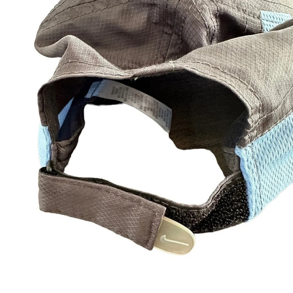 Nike Youth UNC Tarheels Embroidered Baseball Hat Gray Chapel Hill Carolina Blue - Picture 4 of 5